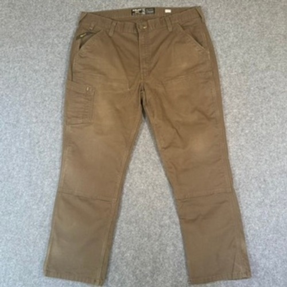 Ariat Rebar M4 Relaxed Straight Leg Work Pants Brown Carpenter Utility Tan 40X30